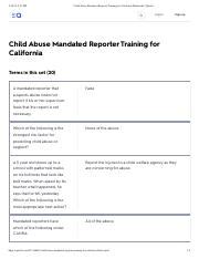 mandatory reporter training quizlet